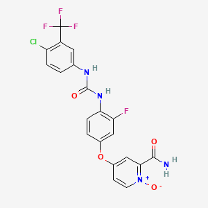 molecular formula C20H13ClF4N4O4 B1142183 N-Desmethyl regorafenib N-oxide CAS No. 835621-12-0