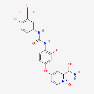 molecular formula C₂₀H₁₃ClF₄N₄O₄ B1142183 N-Desmethyl regorafenib N-oxide CAS No. 835621-12-0