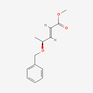 B1142186 (S,E)-Methyl 4-(benzyloxy)pent-2-enoate CAS No. 112489-57-3