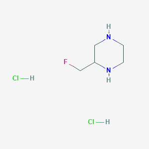 molecular formula C5H12ClFN2 B1142192 2-(Fluoromethyl)piperazine dihydrochloride CAS No. 116163-30-5