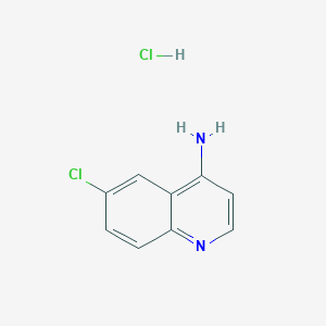 molecular formula C9H8Cl2N2 B1142193 4-Amino-6-chloroquinoline hydrochloride CAS No. 114306-29-5