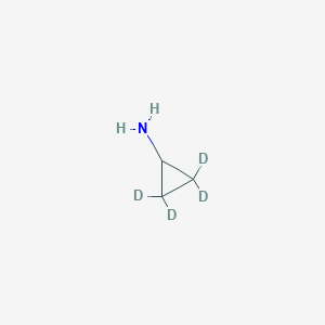 molecular formula C3H7N B1142235 Cyclopropyl-2,2,3,3-d4-amine CAS No. 1051418-97-3