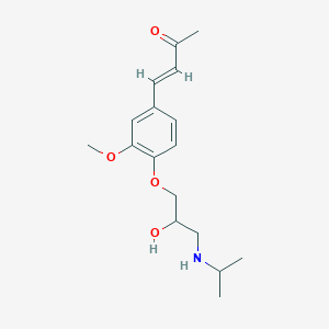 molecular formula C17H25NO4 B114226 Dehydrozingeronolol CAS No. 158102-53-5