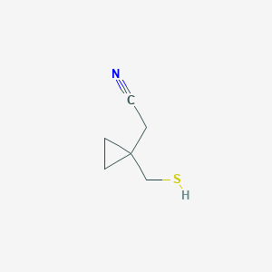 molecular formula C₆H₉NS B1142267 2-[1-(Sulfanylmethyl)cyclopropyl]acetonitrile CAS No. 866923-64-0