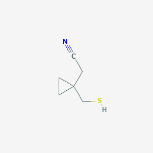 2-[1-(Sulfanylmethyl)cyclopropyl]acetonitrile