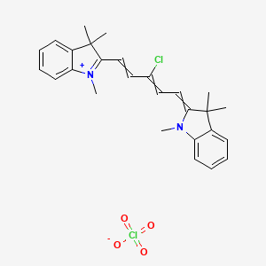 2-[3-Chloro-5-(1,3,3-trimethylindol-1-ium-2-yl)penta-2,4-dienylidene]-1,3,3-trimethylindole;perchlorate