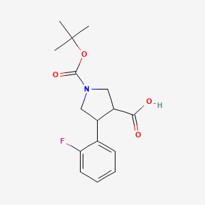 Trans-1-Boc-4-(2-fluorophenyl)pyrrolidine-3-carboxylic acid