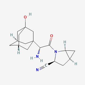 (1S,3S,5S)-2-[(2R)-2-Amino-2-[(5S,7R)-3-hydroxy-1-adamantyl]acetyl]-2-azabicyclo[3.1.0]hexane-3-carbonitrile