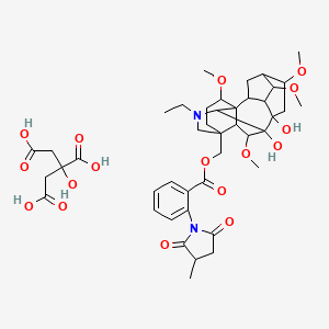 molecular formula C37H50N2O10.C6H8O7 B1142303 Methyllycaconitine citrate CAS No. 112825-05-5