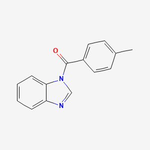 molecular formula C15H12N2O B11423101 1-(4-Methylbenzoyl)-1H-benzimidazole 