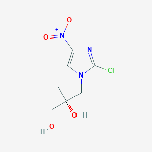 molecular formula C₇H₁₀ClN₃O₄ B1142315 (R)-2-chloro-1-(2,3-dihydroxy-2-methylpropyl)-4-nitroimidazole CAS No. 681490-91-5