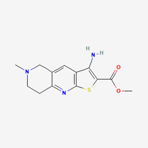 molecular formula C13H15N3O2S B11423497 Methyl 3-amino-6-methyl-5,6,7,8-tetrahydrothieno[2,3-b][1,6]naphthyridine-2-carboxylate 