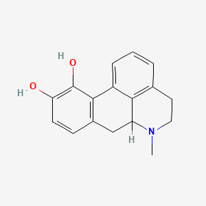B1142370 6-Methyl-5,6,6a,7-tetrahydro-4H-dibenzo[de,g]quinoline-10,11-diol CAS No. 61503-74-0