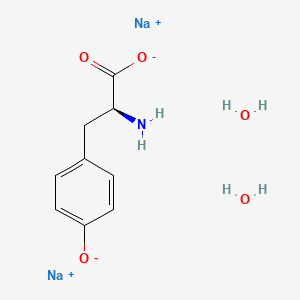 molecular formula C9H15NNa2O5 B1142380 Tyrosine disodium dihydrate CAS No. 122666-87-9
