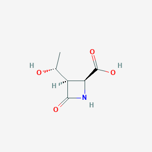 molecular formula C6H9NO4 B1142388 (2S,3R)-3-((R)-1-Hydroxyethyl)-4-oxoazetidine-2-carboxylic acid CAS No. 119720-14-8