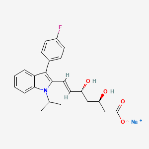 molecular formula C₂₄H₂₅FNNaO₄ B1142390 Fluvastatin sodium anti-isomer CAS No. 93957-58-5