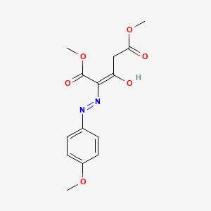 molecular formula C14H16N2O6 B1142403 Dimethyl 2-[2-(4-methoxyphenyl)hydrazono]-3-oxopentanedioate CAS No. 121582-52-3