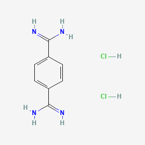 molecular formula C₈H₁₂Cl₂N₄ B1142410 Terephthalimidamide dihydrochloride CAS No. 14401-56-0