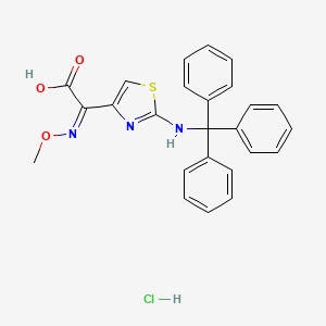 2-(Tritylamino)-alpha-(methoxyimino)-4-thiazoleacetic acid hydrochloride