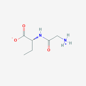 molecular formula C6H12N2O3 B114243 (2R)-2-[(2-azaniumylacetyl)amino]butanoate CAS No. 149751-70-2