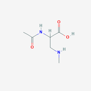 molecular formula C6H12N2O3 B1142456 2-Acetamido-3-(methylamino)propanoic acid CAS No. 119945-11-8