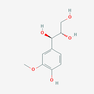 molecular formula C₁₀H₁₄O₅ B1142468 (1R,2S)-1-(4-羟基-3-甲氧基苯基)丙烷-1,2,3-三醇 CAS No. 38916-91-5