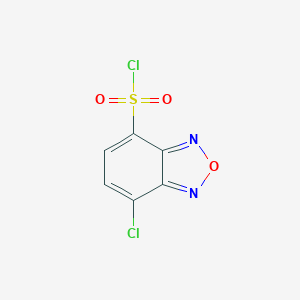 molecular formula C6H2Cl2N2O3S B114252 4-Chloro-7-chlorosulfonyl-2,1,3-benzoxadiazole CAS No. 142246-48-8