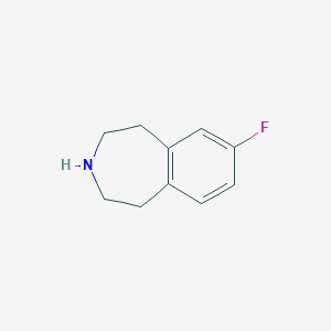 molecular formula C₁₀H₁₂FN B1142531 7-fluoro-2,3,4,5-tetrahydro-1H-3-benzazepine CAS No. 324558-64-7