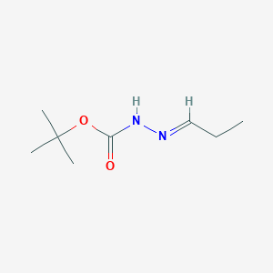 molecular formula C8H16N2O2 B1142533 tert-butyl N-[(E)-propylideneamino]carbamate CAS No. 112383-12-7