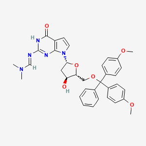 5'-O-(Dimethoxytrityl)-N2-(dimethylaminomethylidene)-7-deaza-2'-deoxyguanosine