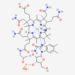 molecular formula C₆₃H₈₇CoN₁₃O₁₅P B1142546 Cyancobalamin-b-carboxylic Acid CAS No. 38218-77-8