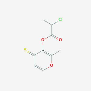 2-Methyl-4-thioxo-4H-pyran-3-yl 2-chloropropanoate