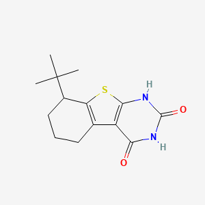 8-(tert-Butyl)-5,6,7,8-tetrahydrobenzo[4,5]thieno[2,3-d]pyrimidine-2,4(1H,3H)-dione