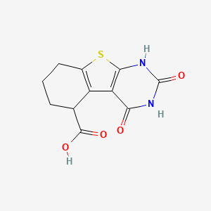 B1142564 2,4-Dioxo-1,2,3,4,5,6,7,8-octahydrobenzo[4,5]thieno[2,3-d]pyrimidine-5-carboxylic acid CAS No. 1417635-86-9
