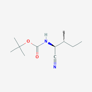 molecular formula C11H20N2O2 B1142580 (S)-N-Boc-leucine-nitrile CAS No. 115654-61-0