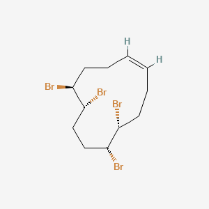molecular formula C₁₂H₁₈Br₄ B1142588 (5R,6R,9R,10S,Z)-5,6,9,10-Tetrabromocyclododec-1-ene CAS No. 138257-15-5