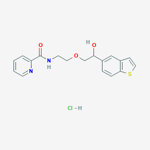 N-(2-(2-Benzo(b)thien-5-yl-2-hydroxyethoxy)ethyl)-2-pyridinecarboxamide monohydrochloride