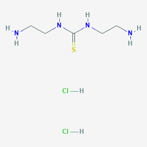 molecular formula C₅H₁₆Cl₂N₄S B1142622 1,3-Bis(2-aminoethyl)thiourea dihydrochloride CAS No. 1639405-29-0
