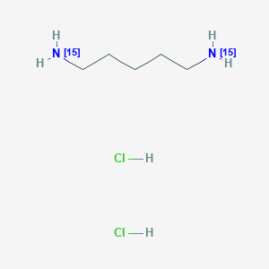molecular formula C₅H₁₆Cl₂¹⁵N₂ B1142627 Cadaverine-15N2 Dihydrochloride CAS No. 2747-91-3