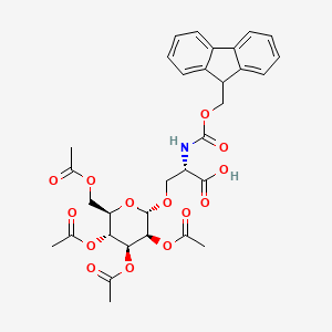 (2S)-2-(9H-Fluoren-9-ylmethoxycarbonylamino)-3-[(2S,3S,4S,5R,6R)-3,4,5-triacetyloxy-6-(acetyloxymethyl)oxan-2-yl]oxypropanoic acid