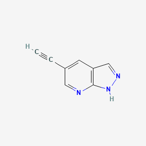 molecular formula C8H5N3 B1142636 5-乙炔基-1H-吡唑并[3,4-b]吡啶 CAS No. 1207351-15-2