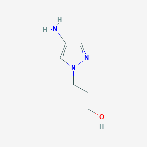 molecular formula C6H12ClN3O B1142653 3-(4-amino-1H-pyrazol-1-yl)propan-1-ol CAS No. 1249733-51-4