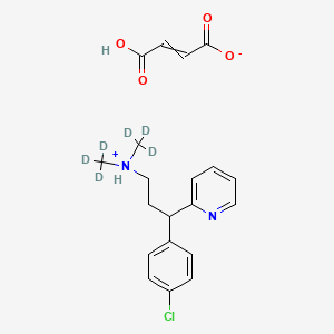 molecular formula C20H23ClN2O4 B1142654 (Z)-but-2-enedioic acid;3-(4-chlorophenyl)-3-pyridin-2-yl-N,N-bis(trideuteriomethyl)propan-1-amine CAS No. 1219806-45-7