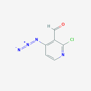 molecular formula C6H3ClN4O B1142664 4-Azido-2-chloropyridine-3-carbaldehyde CAS No. 1337881-90-9