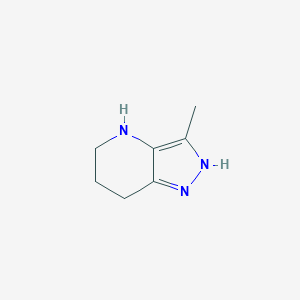 molecular formula C7H11N3 B1142668 3-methyl-4,5,6,7-tetrahydro-1H-pyrazolo[4,3-b]pyridine CAS No. 1338247-52-1