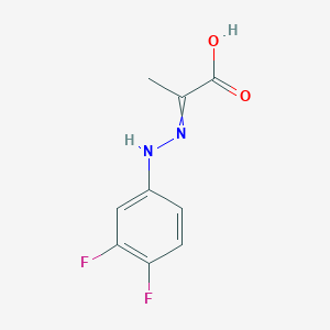 molecular formula C9H8F2N2O2 B1142687 2-[(3,4-二氟苯基)肼亚基]丙酸 CAS No. 1245652-55-4