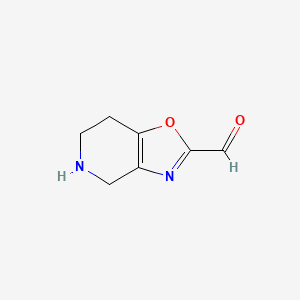 molecular formula C₇H₈N₂O₂ B1142690 4,5,6,7-Tetrahydrooxazolo[4,5-c]pyridine-2-carbaldehyde CAS No. 1378797-49-9