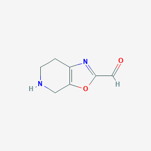 molecular formula C₇H₈N₂O₂ B1142691 4,5,6,7-Tetrahydrooxazolo[5,4-c]pyridine-2-carbaldehyde CAS No. 1379289-58-3