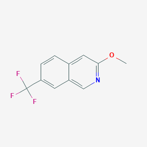 molecular formula C11H8F3NO B1142710 7-(Trifluoromethyl)-3-methoxyisoquinoline CAS No. 1357947-03-5