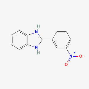 molecular formula C₁₃H₁₁N₃O₂ B1142735 2,3-Dihydro-2-(3-nitrophenyl)benzimidazole CAS No. 198069-24-8